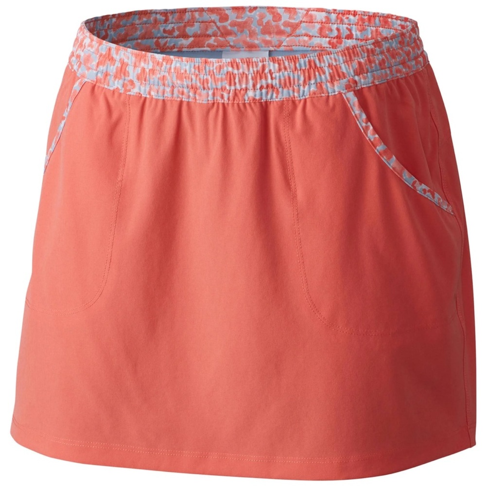 Columbia PFG Tidal Skort Sz XL 10L Coral Skirt Outdoor Hiking Golf Tennis Preppy